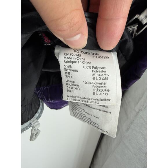 Y2K Volcom AOP Nimbus Ski Jacket Women’s Size Small Outdoor Casual - Picture 8 of 14